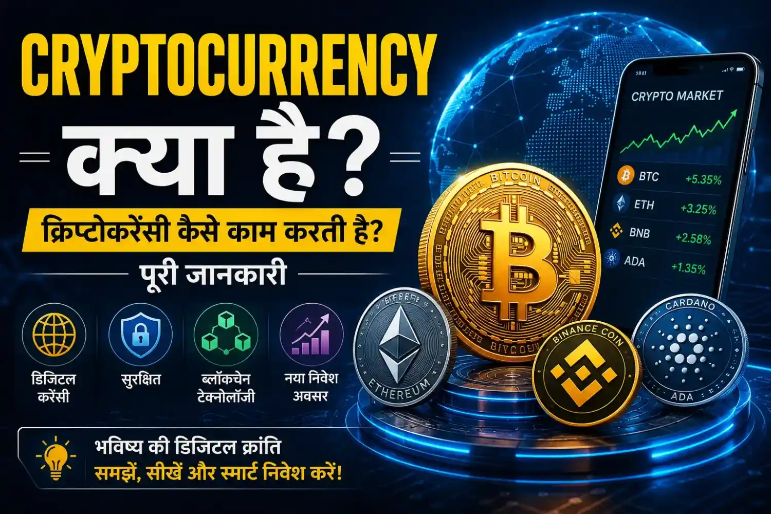 Cryptocurrency क्या है और Crypto Currency कैसे काम करती है